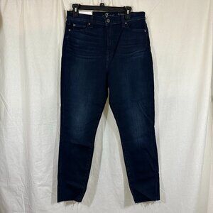 7 For All Mankind High Waist Ankle Skinny, Size 32, NWT